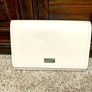 Kate Spade, Arbour Hill, Clutch With Shoulder Strap, Beige